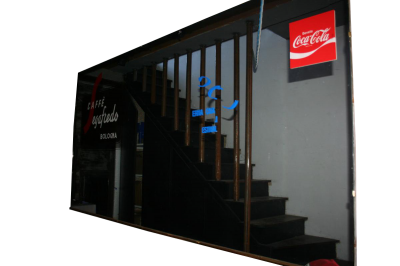 Specchiera da bar serigrafata SEGAFREDO 260x120