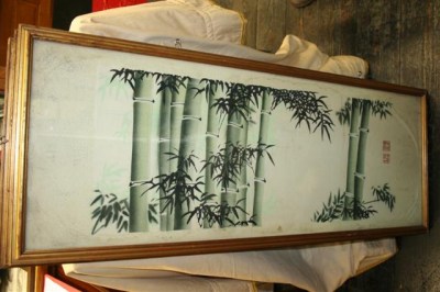 Quadro orientale con tigre