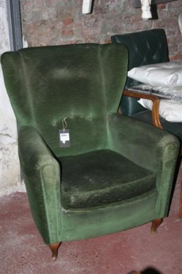 Poltrona club in cuois belga