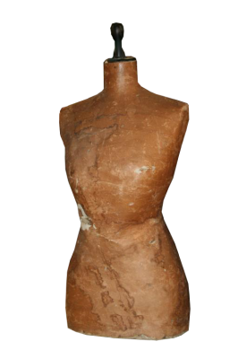 Busto sartoriale cartapesta