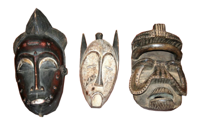 Maschera africana piccola originale