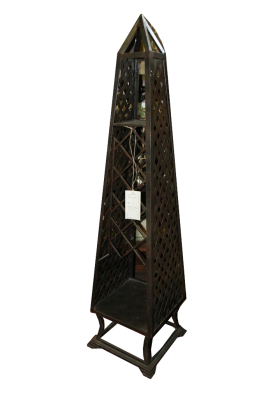 Portabottiglie a colonna in ferro