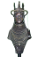 Busto in bronzo guerriero africano