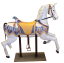 Cavallo da giostra in legno