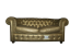 Divano Chesterfield in pelle oro